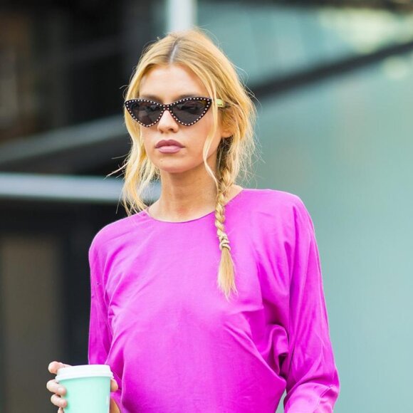 Moschino MOS006/S 0807 IR Sunglasses Black Cat Eye Frame, Grey Lenses - Picture 7 of 13